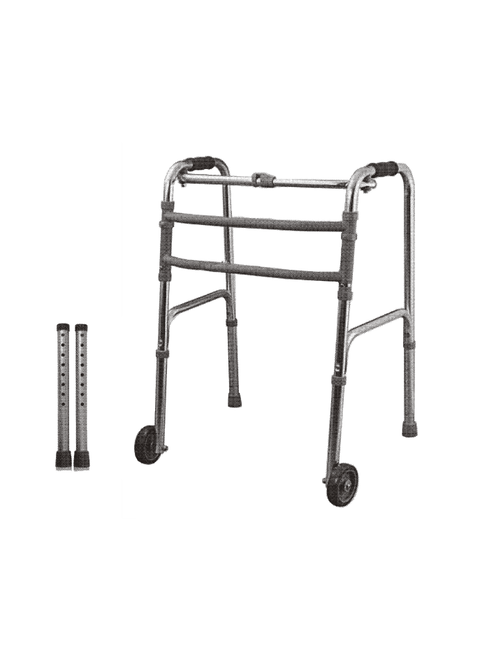 Andadera De Aluminio 2 En 1 Con Llantas | CA811L-5