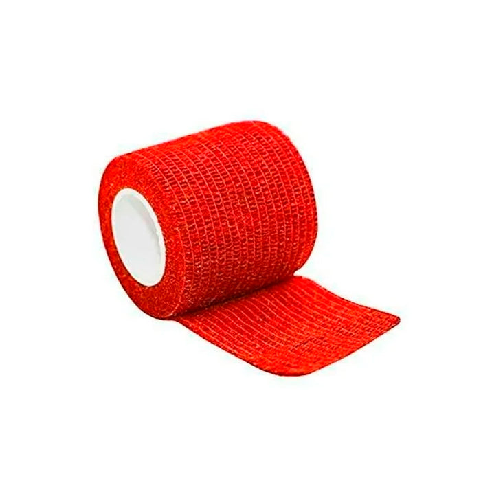 CINTA COHESIVA ROJO 10 CM X 5 METROS | SC-C10R