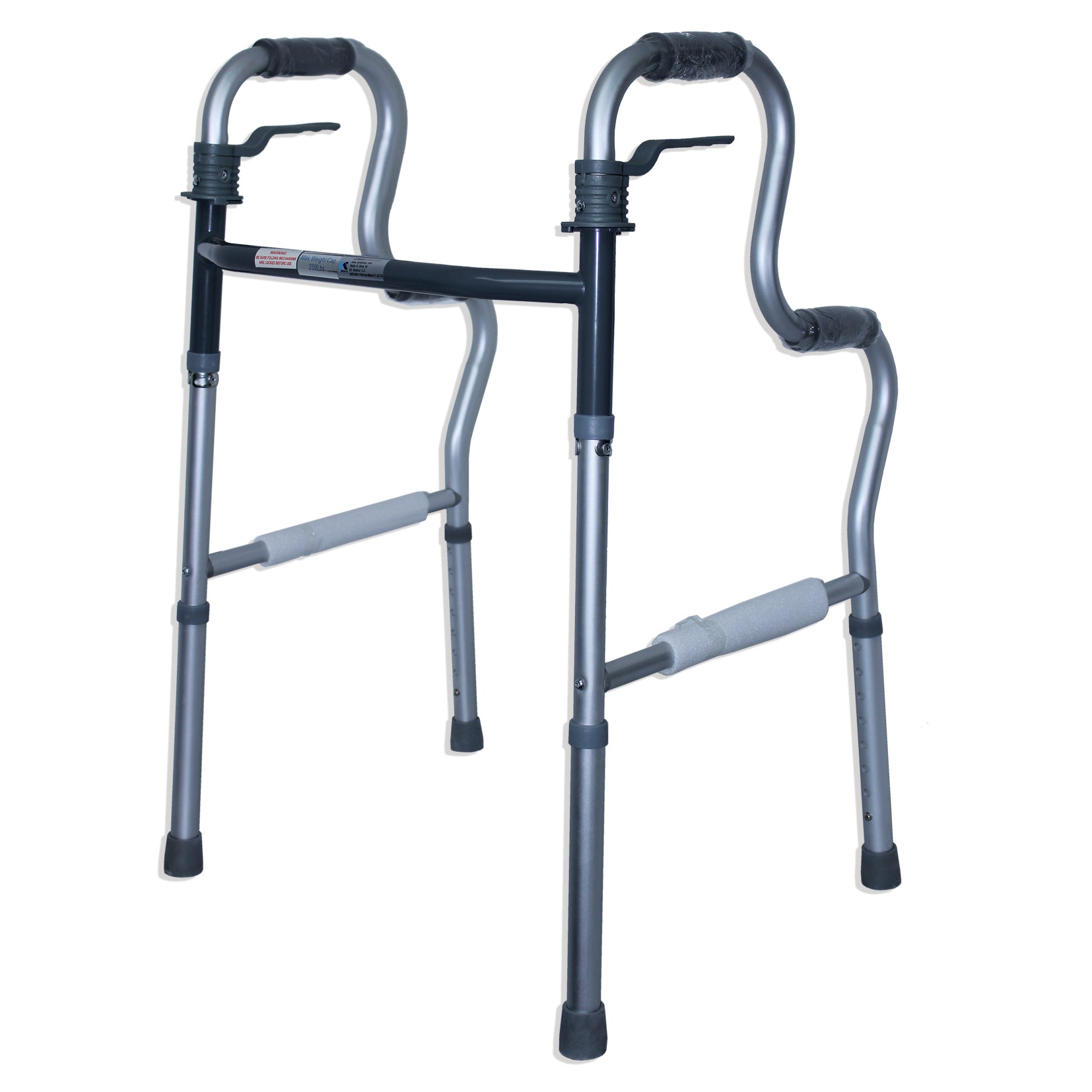 Andadera plegable de aluminio con elevación | DA-784